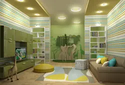 Interior of children's living room hallway