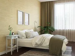 Bedroom interior wallpaper palette