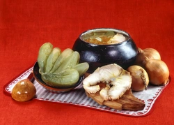 Photographs of ancient Russian cuisine