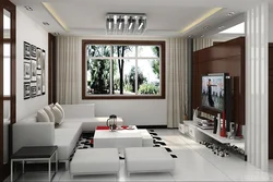 Living room interior using technology