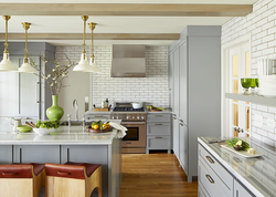 Blocks in the kitchen interior