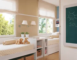 Children's bedroom interior window