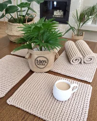 Napkins in the kitchen interior