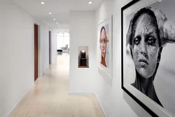 Portraits in the living room interior