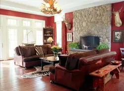 Mahogany Interior Living Room
