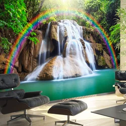 Waterfalls in the bedroom interior