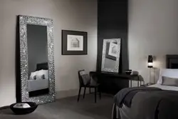 Frames in the bedroom interior
