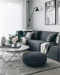 Anthracite In The Living Room Interior