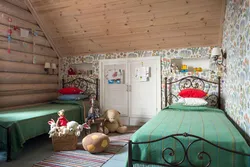 Children's bedroom interior wood