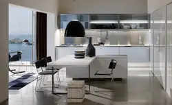 Kitchen Interior With Chrome