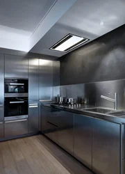 Kitchen Interior With Chrome