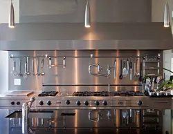 Chrome in the kitchen interior