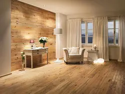 Living room interior oak floor