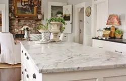 Стол мраморный кухня интерьеры