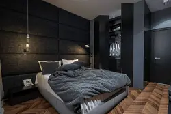 Gray Men'S Bedroom Interior