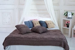 Knitted bedroom interior
