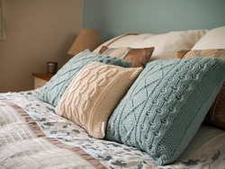 Knitted bedroom interior
