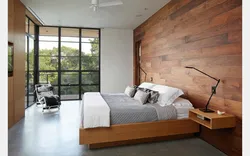 Natural interior in the bedroom