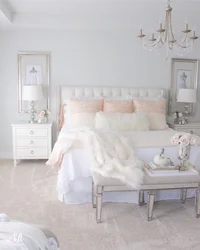 Ivory in the bedroom interior