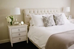Ivory in the bedroom interior