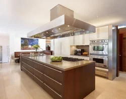 Kitchen interior with music