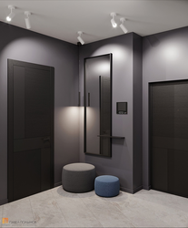 Gray-Black Hallway Interior