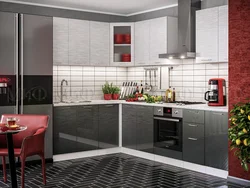 Titanium kitchen in the interior