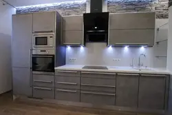 Titanium kitchen in the interior