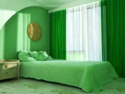 Черно Зеленый Интерьер Спальни