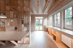 Living Room Interior Made Of Plywood