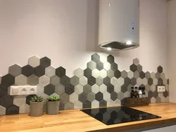 Hexagon in the kitchen interior