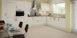 Gray Cream Kitchen Interior