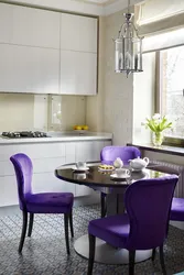Kitchen Interior Chairs With Flowers