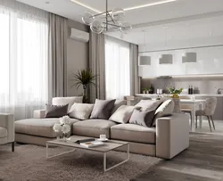 Living room interiors with two styles