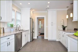 Kitchen interior wallpaper and floor