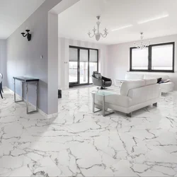 Gray marble in the living room interior
