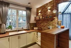 Kitchen interior with 5 windows