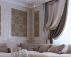 Artex Wallpaper In The Bedroom Interior