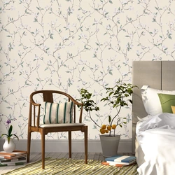 Artex wallpaper in the bedroom interior