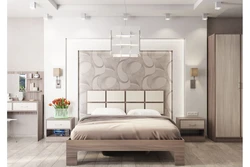 Bedroom Interior Bed With Nightstand