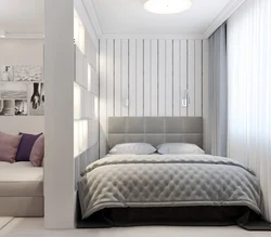 Bedroom interior design behind a partition