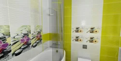 Интерьер ванной с плиткой примавера