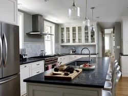 Kitchen Interior Stove And Sink