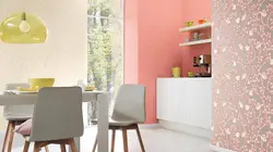 Wallpaper palette in the kitchen interior