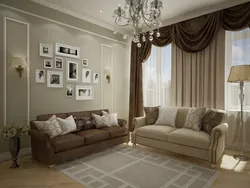 Неоклассика диван в интерьере гостиной