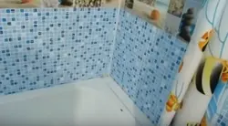 Self-Adhesive Film In The Bathroom Interior