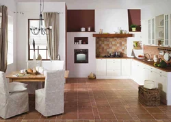 Color of the stove in the kitchen interior