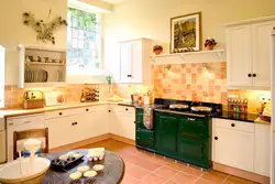 Color Of The Stove In The Kitchen Interior