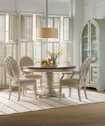 Tables In The Interior Of A Classic Kitchen