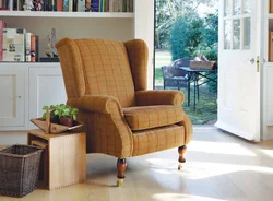 Small armchairs in the living room interior